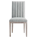 Sophie French Vintage Tufted Fabric Dining Side Chairs Set of 2