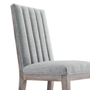 Sophie French Vintage Tufted Fabric Dining Side Chairs Set of 2