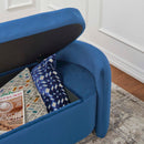 Scarlet Upholstered Performance Velvet Bench
