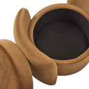 Scarlet Upholstered Performance Velvet Ottoman