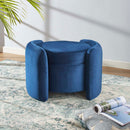 Scarlet Upholstered Performance Velvet Ottoman