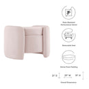 Scarlet Upholstered Performance Velvet Ottoman