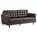Jackson Tufted Vegan Leather Sofa