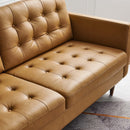 Jackson Tufted Vegan Leather Sofa