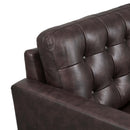 Jackson Tufted Vegan Leather Loveseat