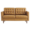 Jackson Tufted Vegan Leather Loveseat