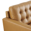 Jackson Tufted Vegan Leather Loveseat