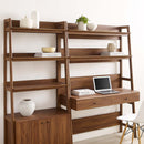 Raul 2-Piece Wood Office Desk and Bookshelf