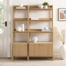 Raul Wood Bookshelves - Set of 2