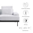 Nicolas Upholstered Fabric Loveseat