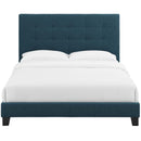 Brianna Tufted Button Upholstered Fabric Platform Bed