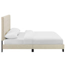 Brianna Tufted Button Upholstered Fabric Platform Bed