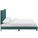 Brianna Tufted Button Upholstered Fabric Platform Bed