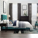 Brianna Tufted Button Upholstered Fabric Platform Bed