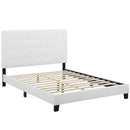 Brianna Tufted Button Upholstered Fabric Platform Bed