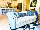 Button Tufted Classic Chesterfield Style Rolled Arms Sofa